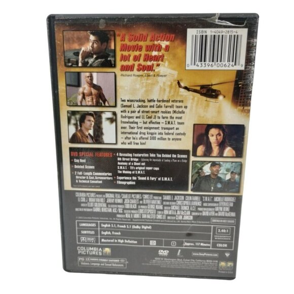 SWAT Widescreen Special Edition Samuel L Jackson Colin Farrell Columbia Pictures - Picture 3 of 4